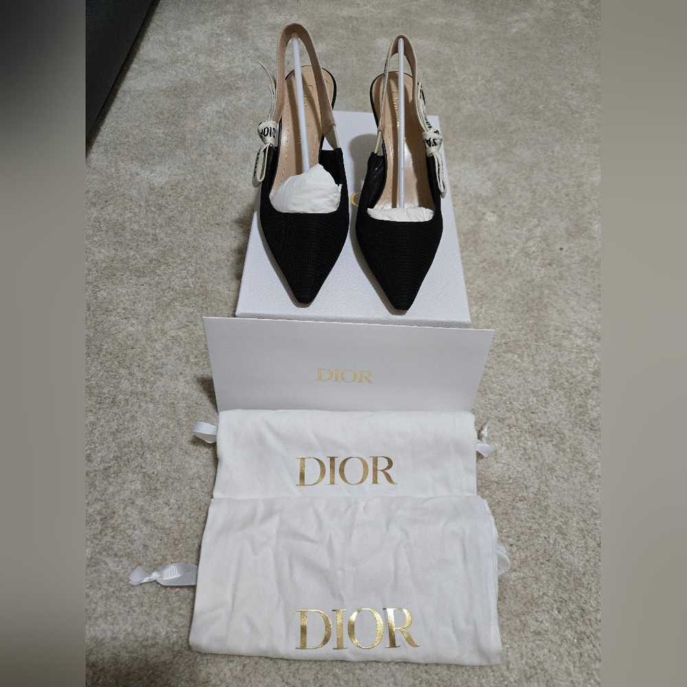 DIOR SLINGBACK PUMP /technical fabric